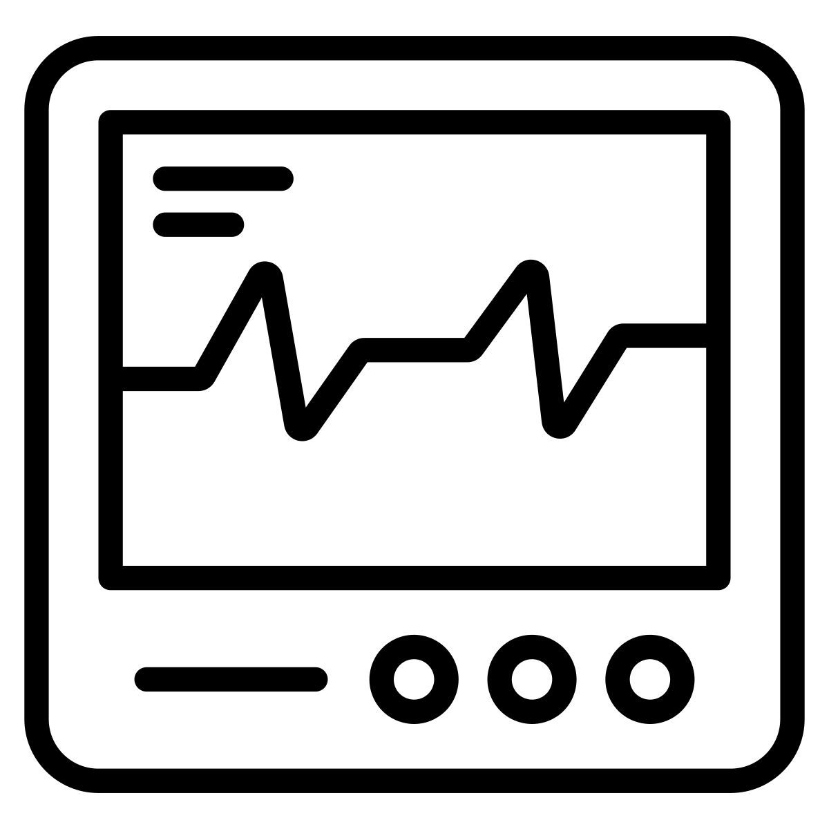 electrocardiogram icon