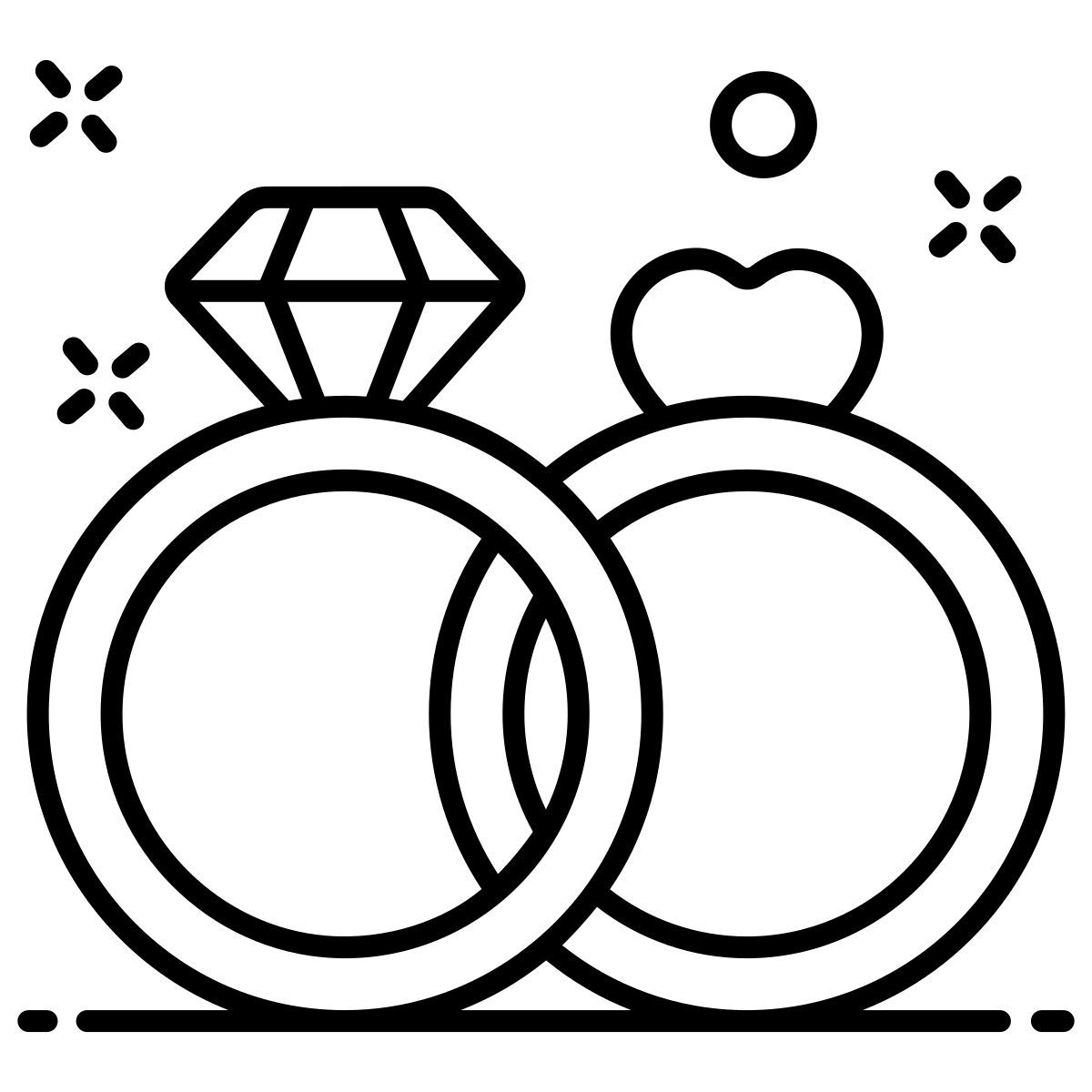 engagement rings icon