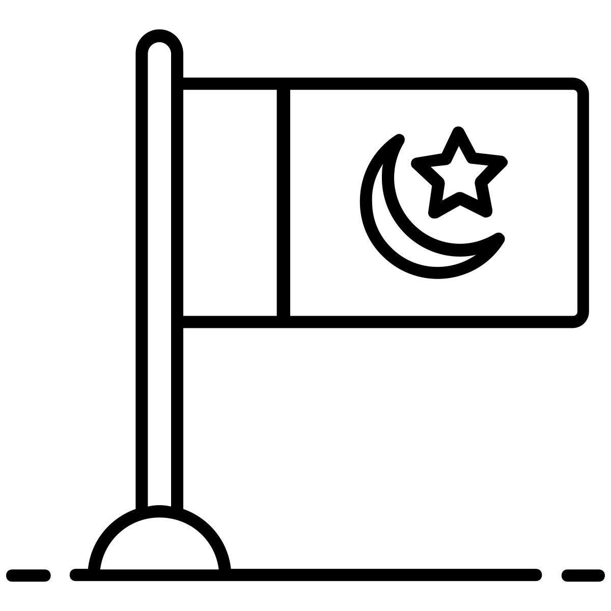 poteau de drapeau icon