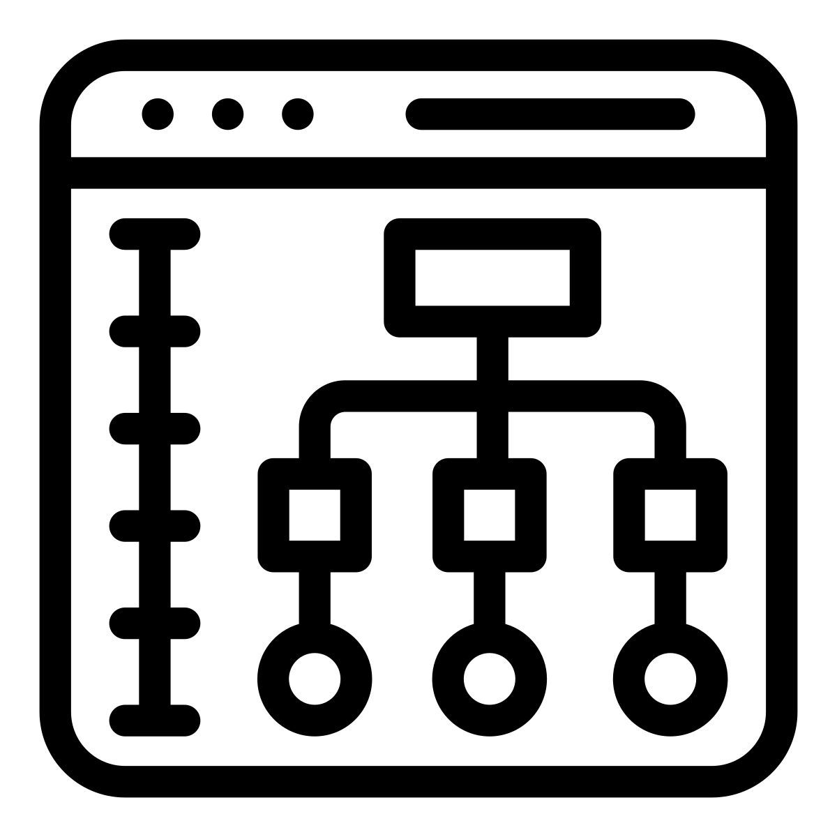 hierarchische struktur icon