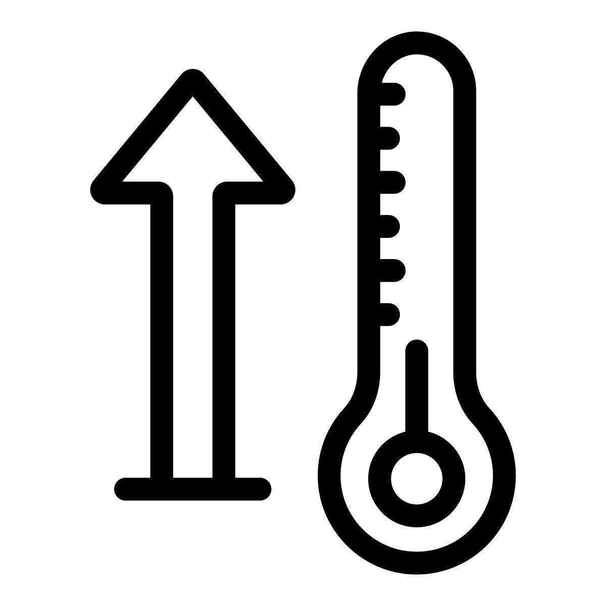 high temperature icon