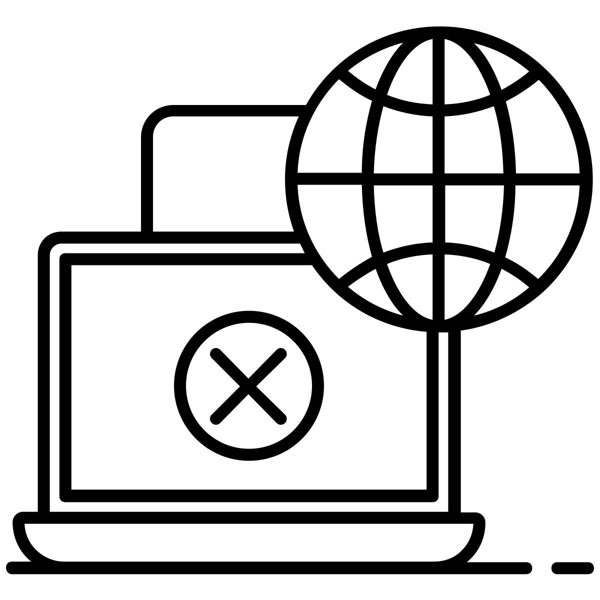 sin internet icon
