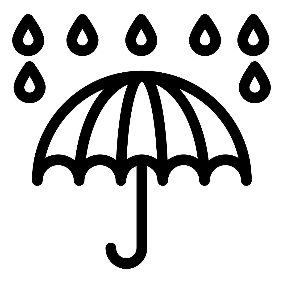 paraguas abierto icon