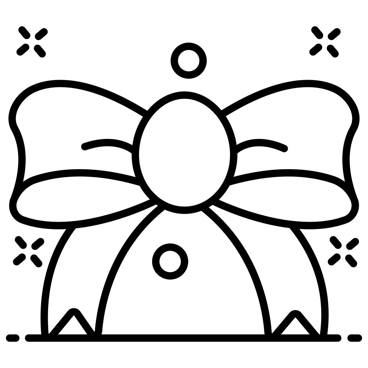 ribbon tie icon