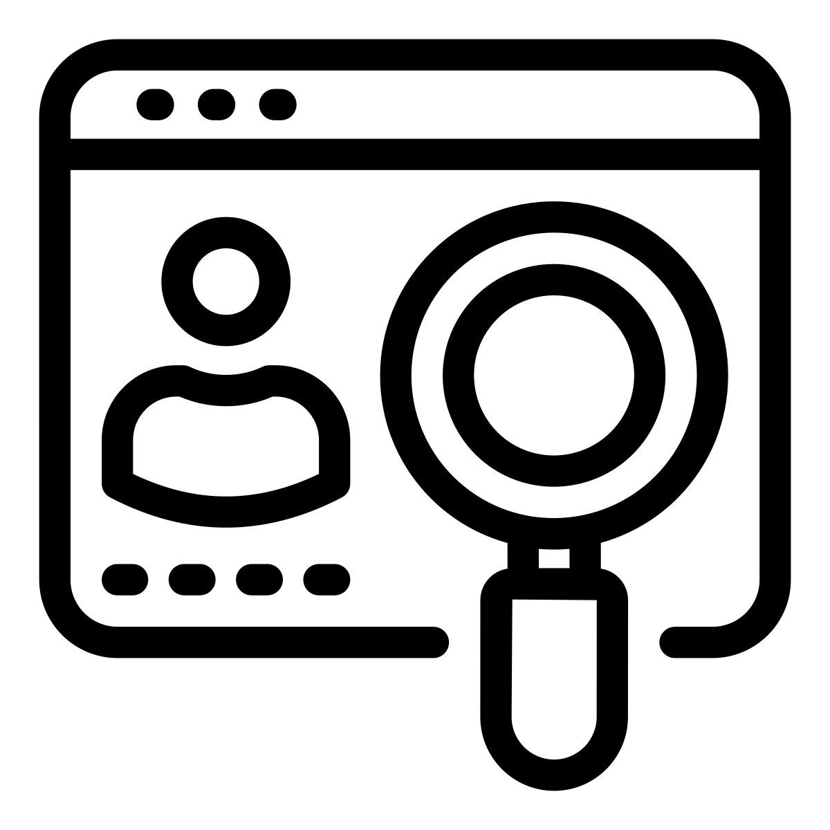 usuario de búsqueda icon