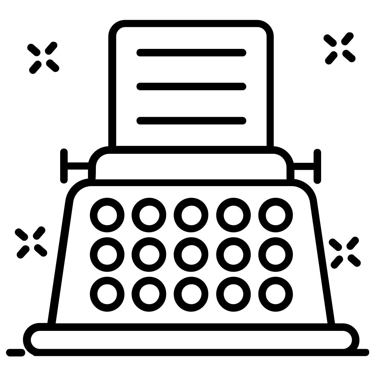 typewriter icon
