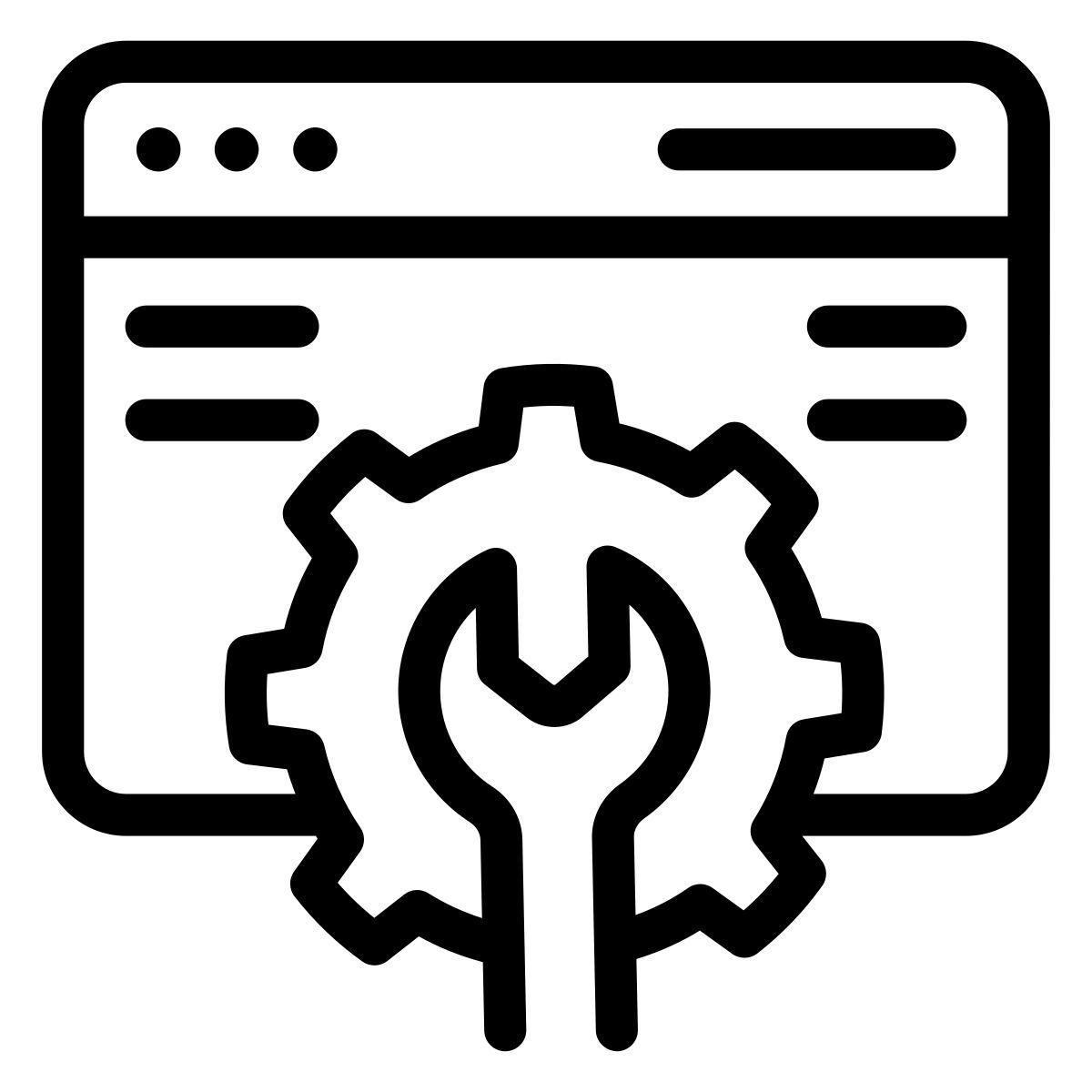 paramètres web icon