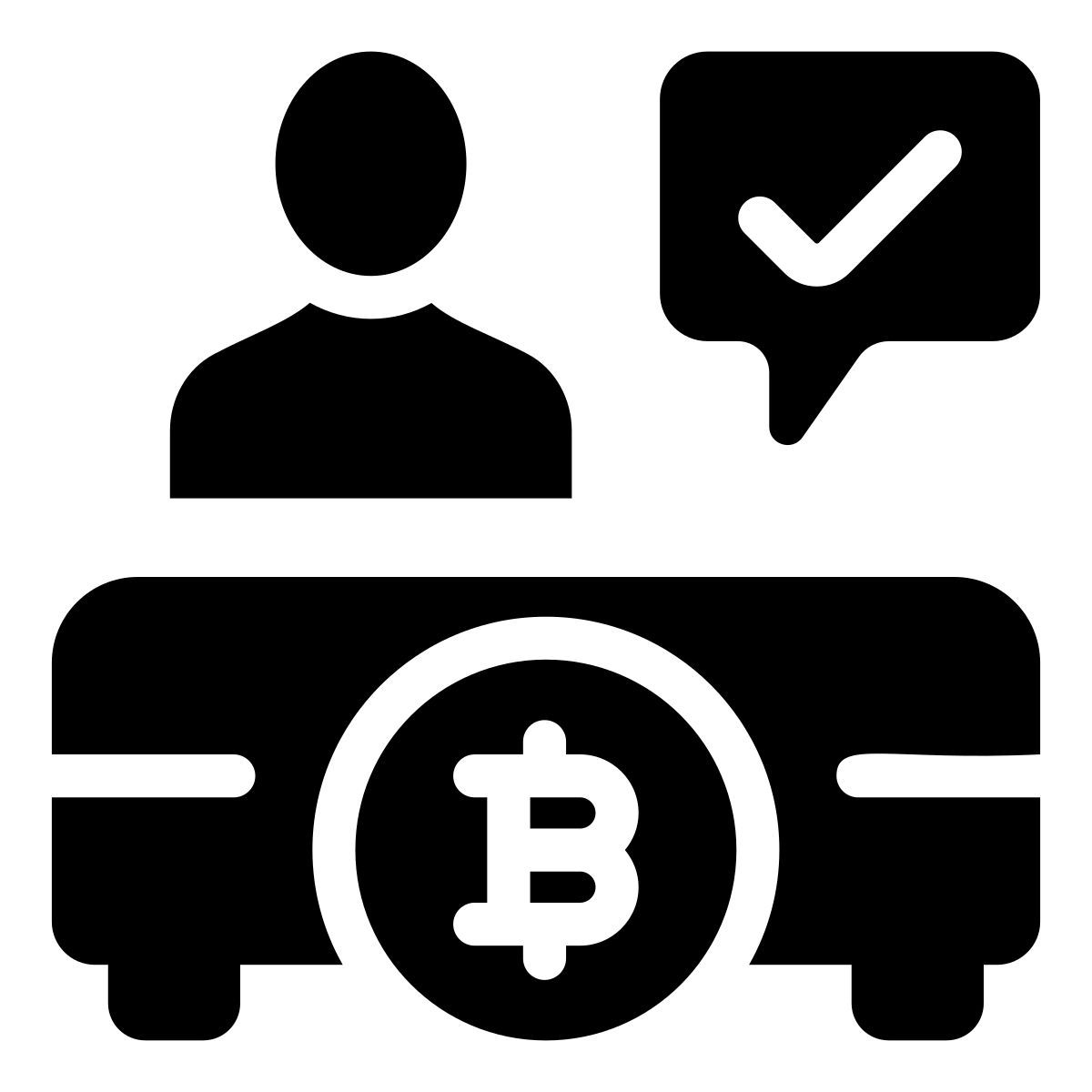 Bitcoin accepté icon