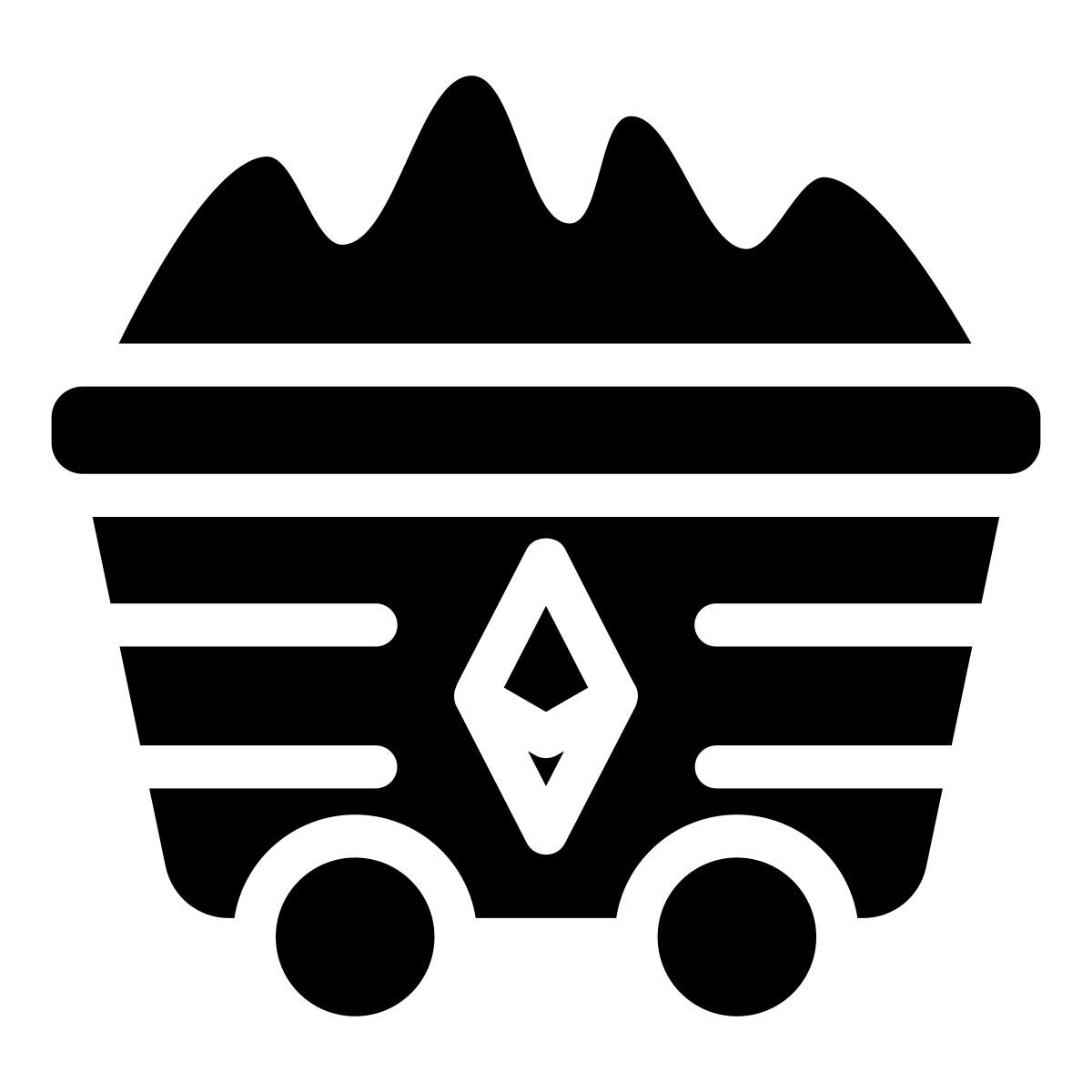 mining cart icon