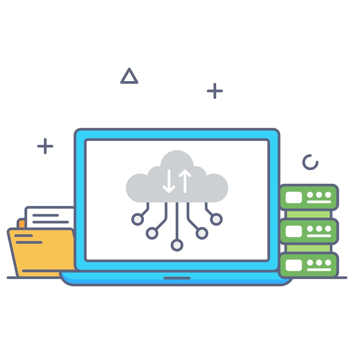 Cloud Speicherplatz icon