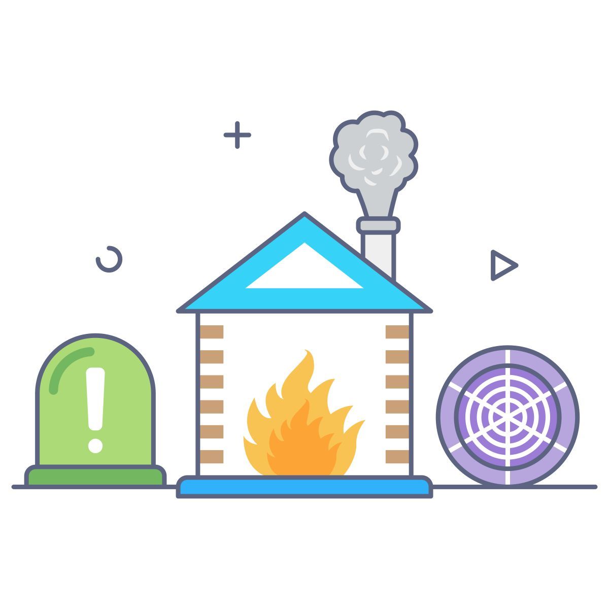 外部 ホーム 火災技術 smashingstocks filled outline smashing stocks icon