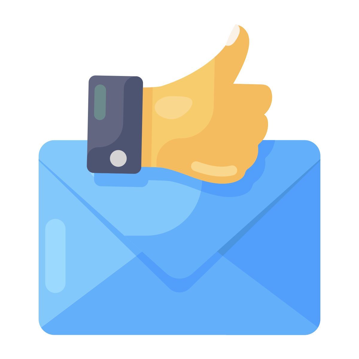 correo aprobado icon