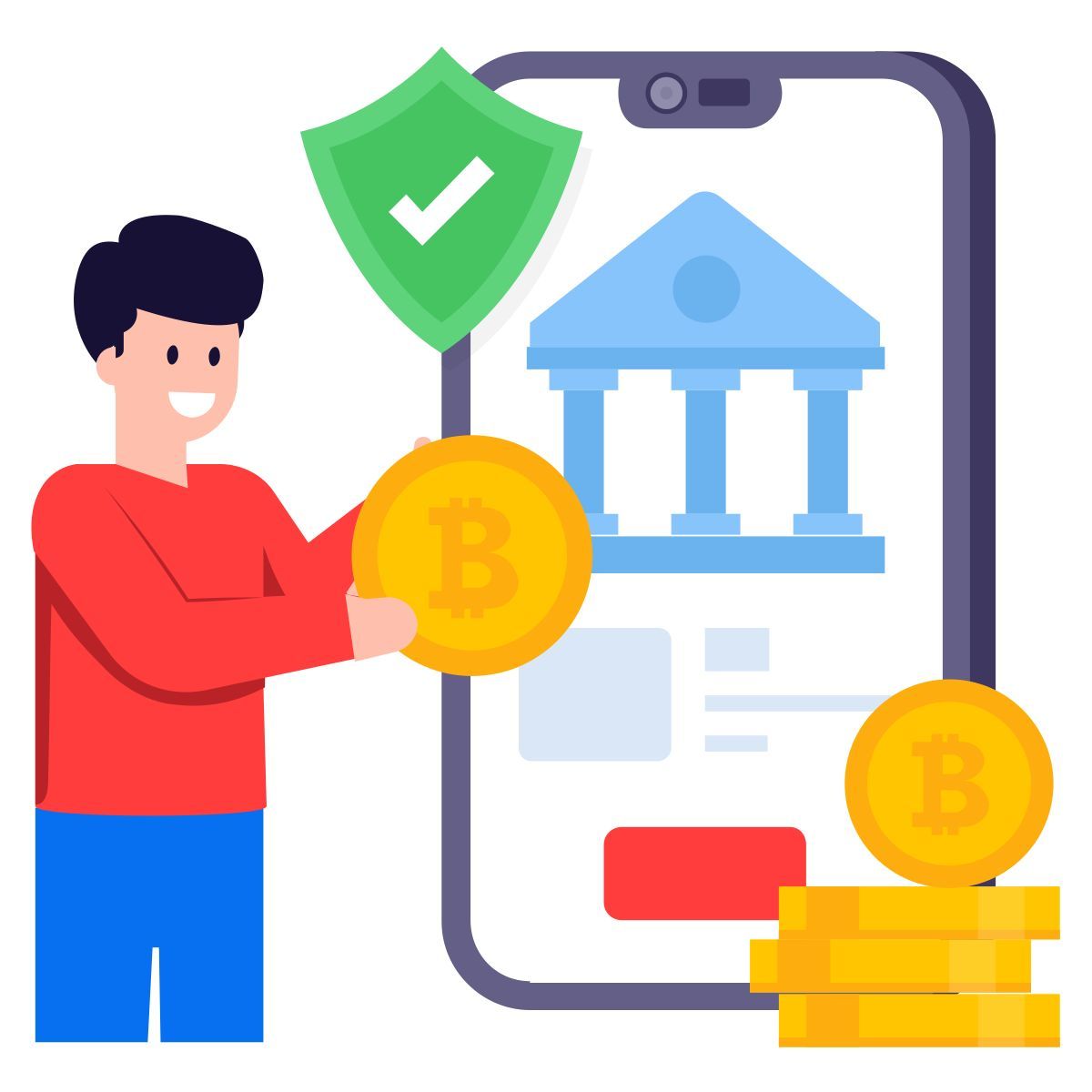 bitcoin banking icon