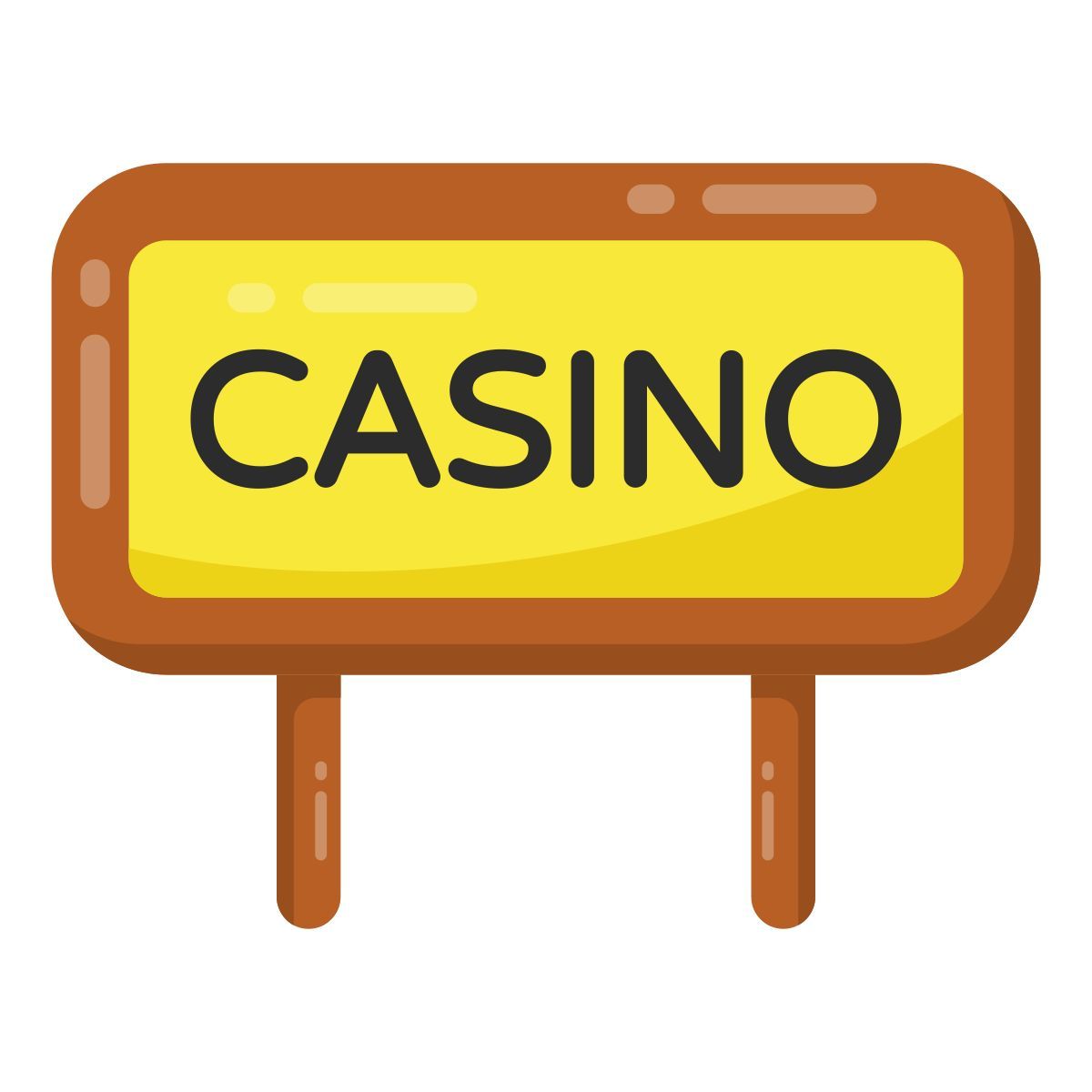 letrero del casino icon
