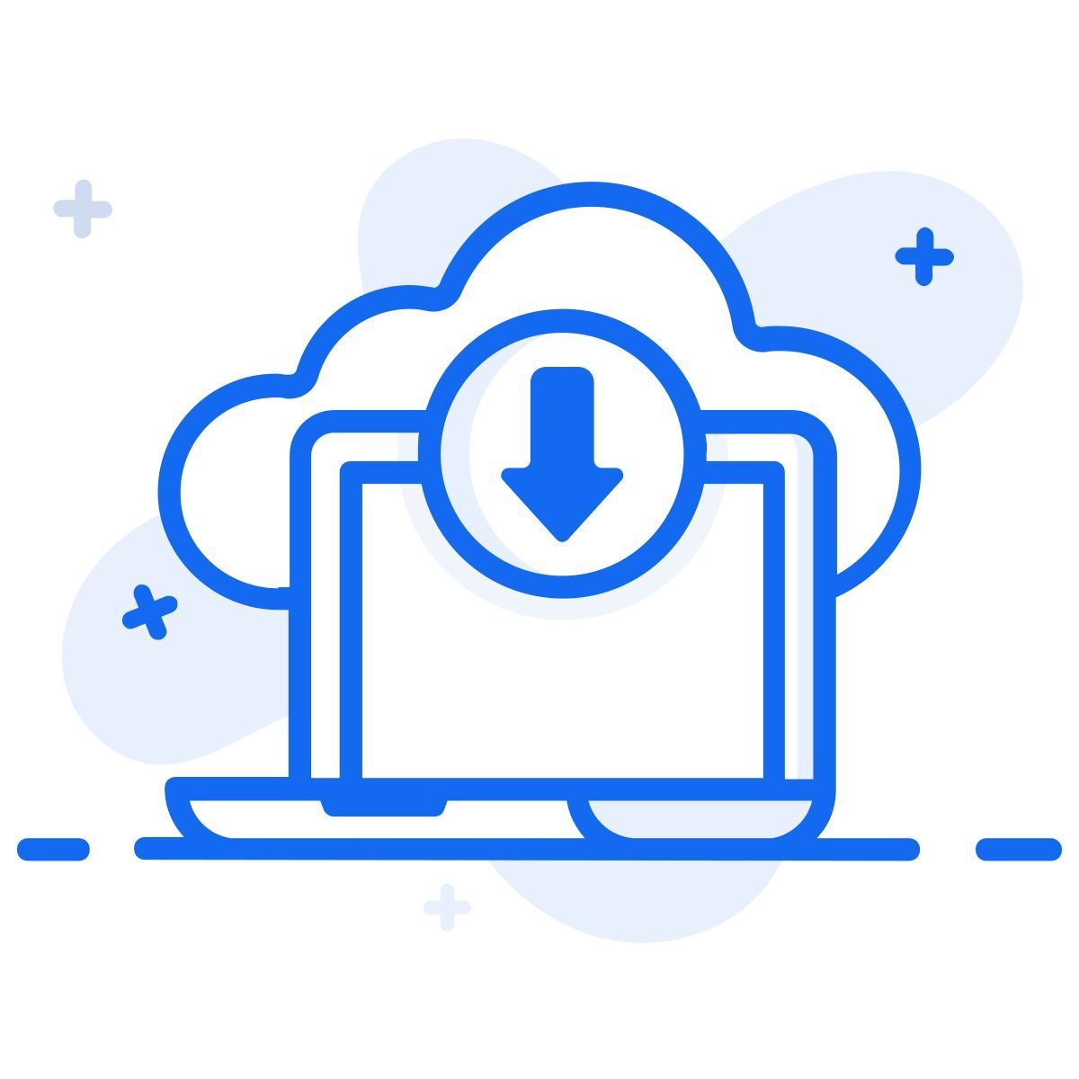 scarica dal cloud icon