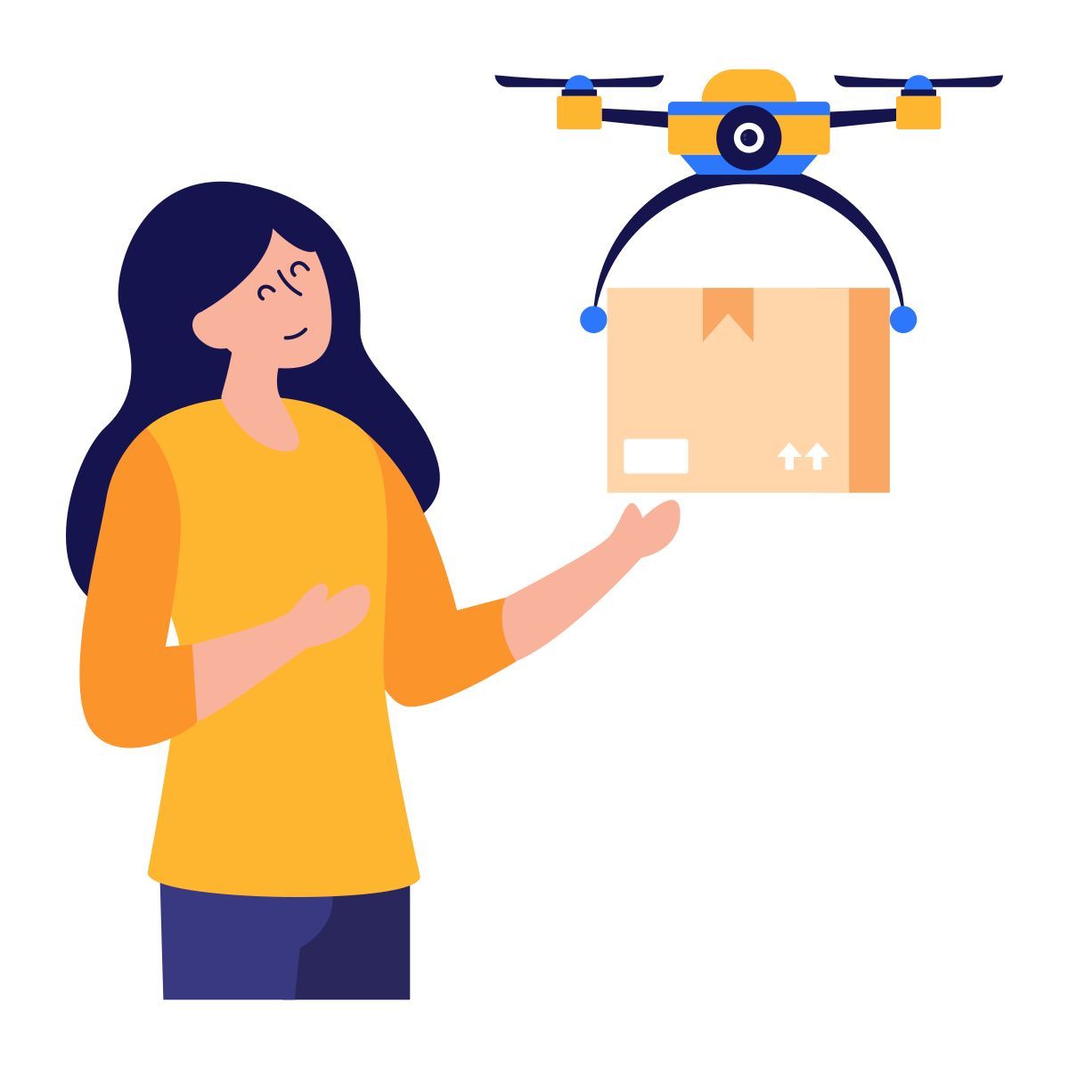 drone delivery icon