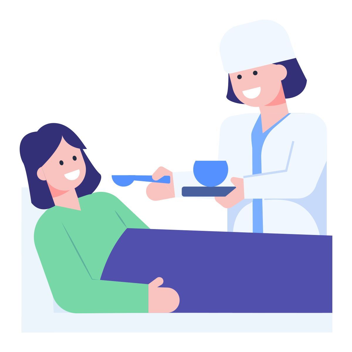 환자에게 먹이를 주다 icon