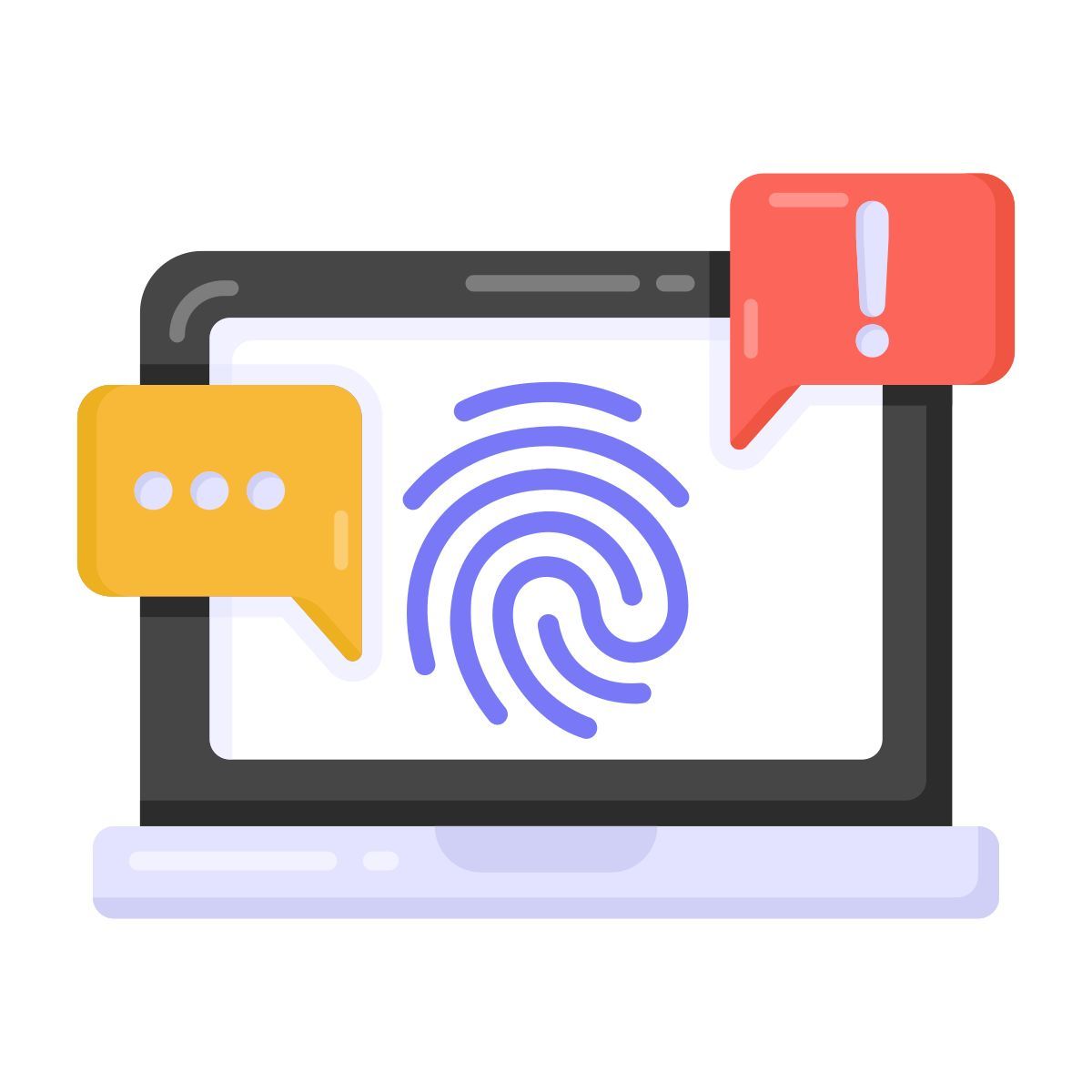 fingerprint mark icon