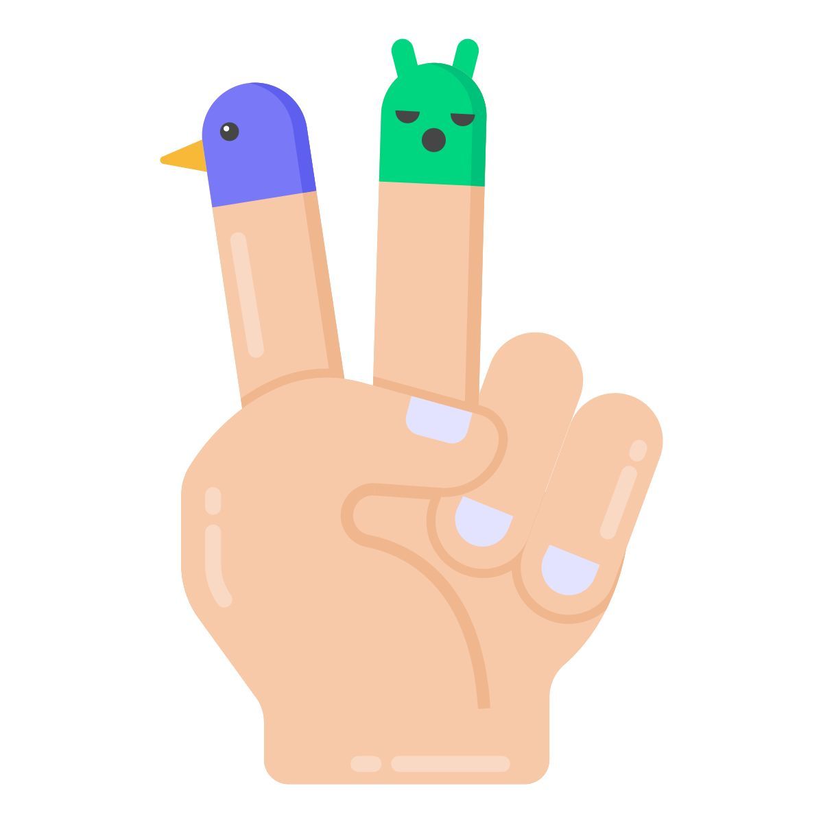 hand puppet icon