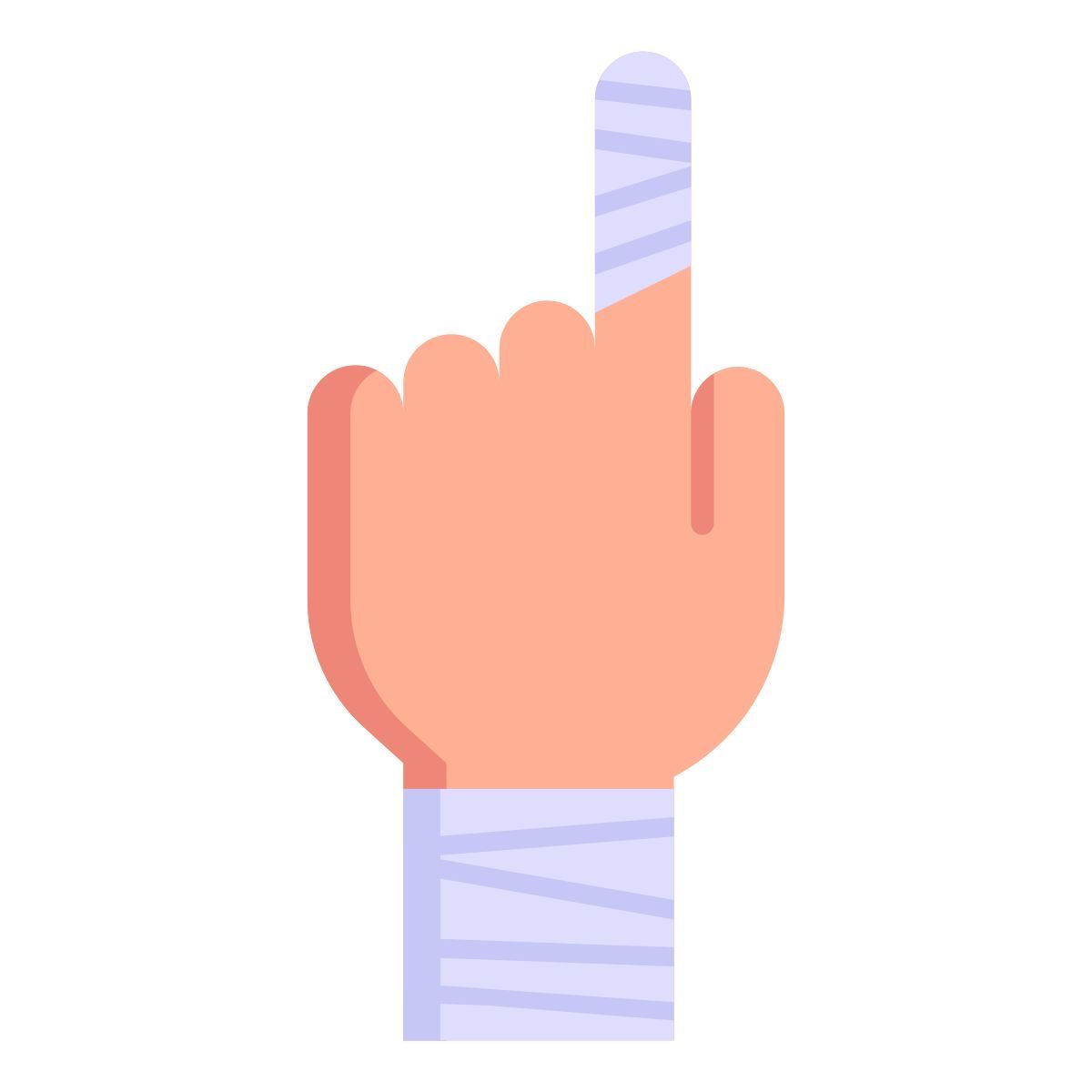 injured finger icon