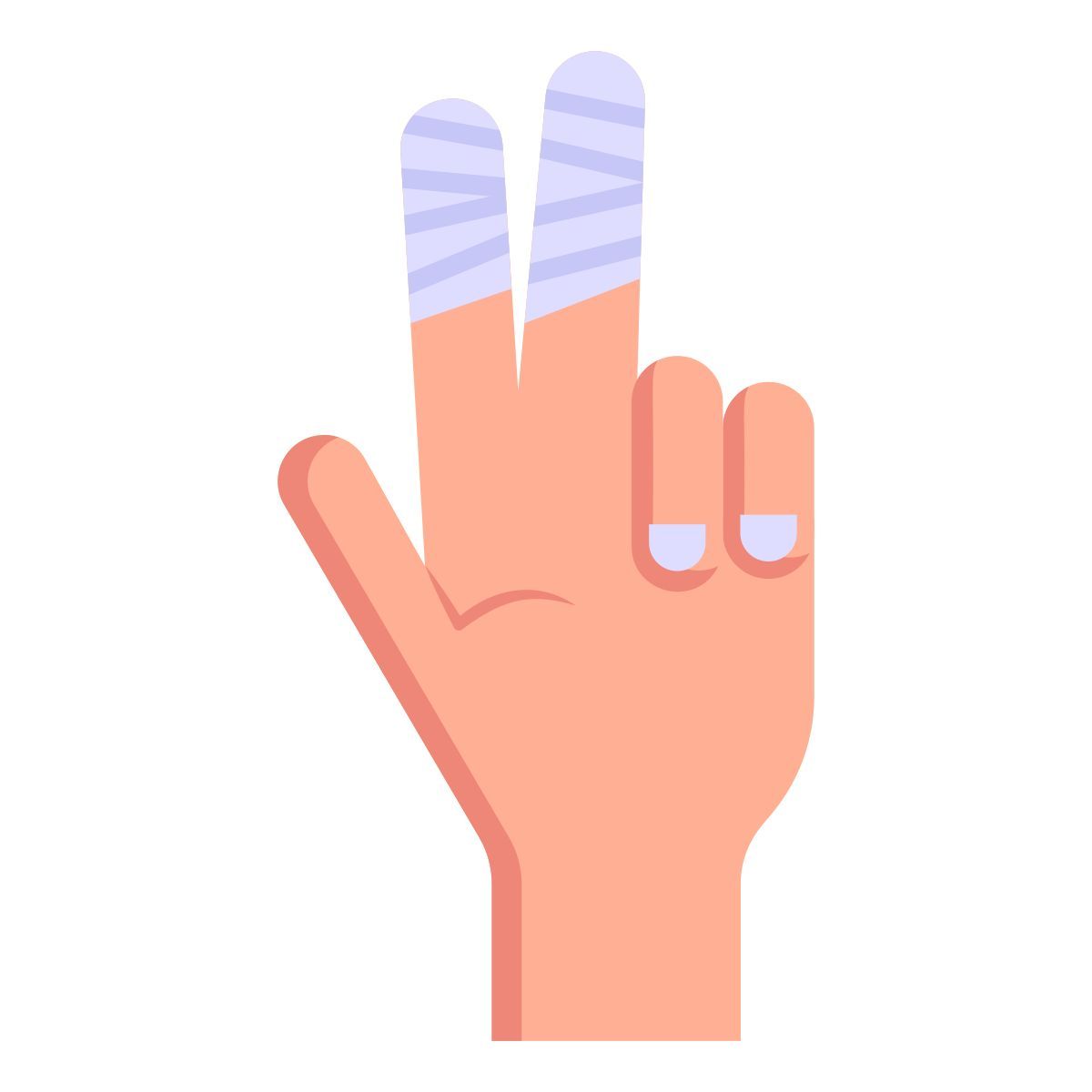injured fingers icon