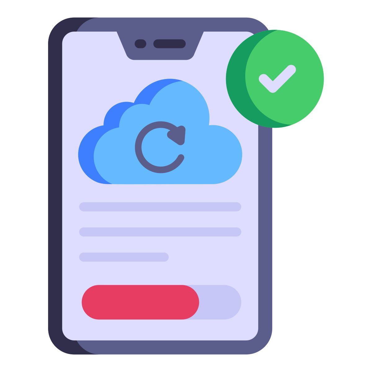 mobile sync icon