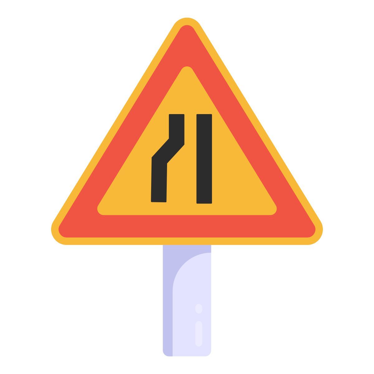 narrow road icon