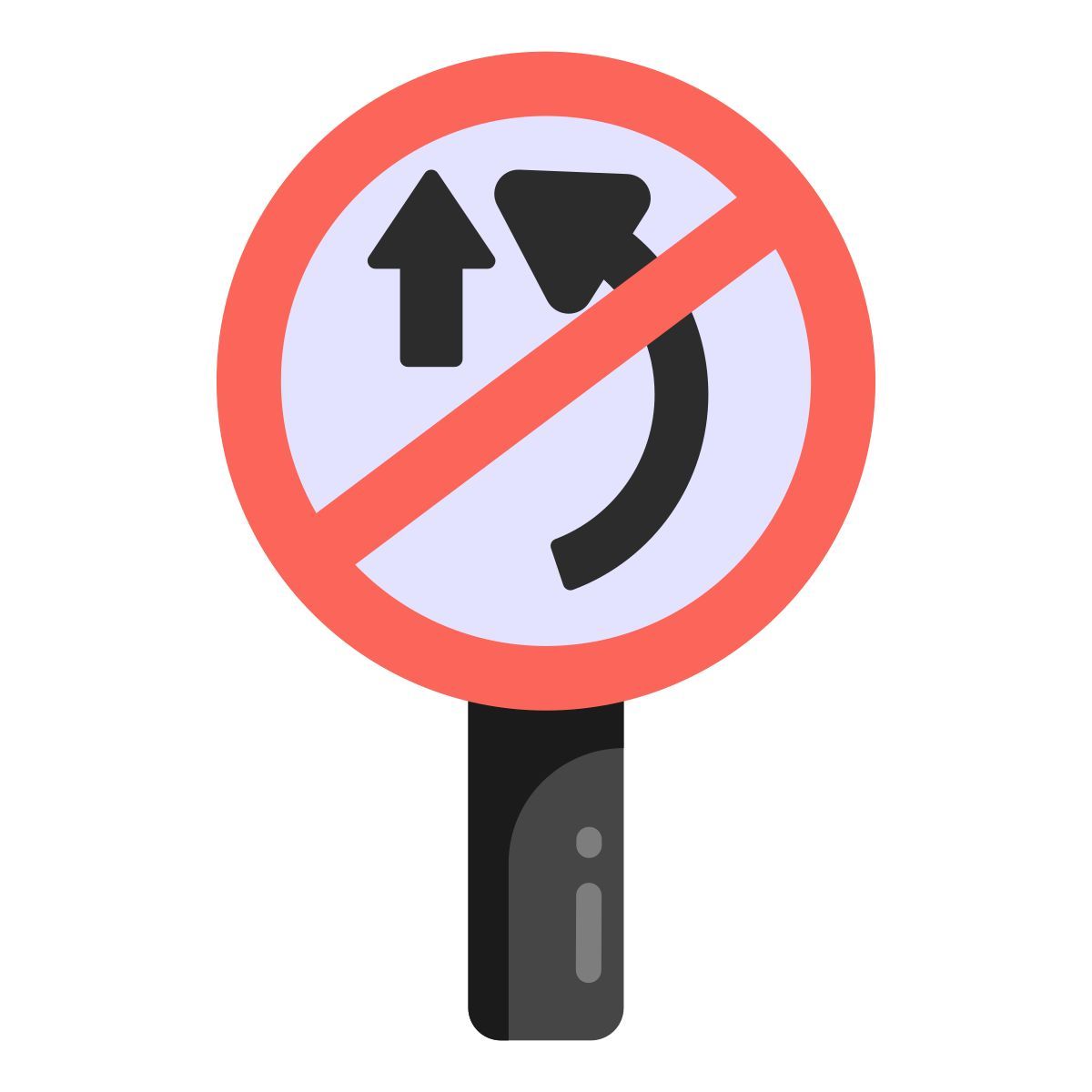 no right turn icon