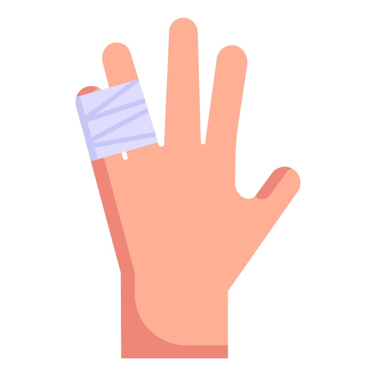 ギプスを巻いた指 icon
