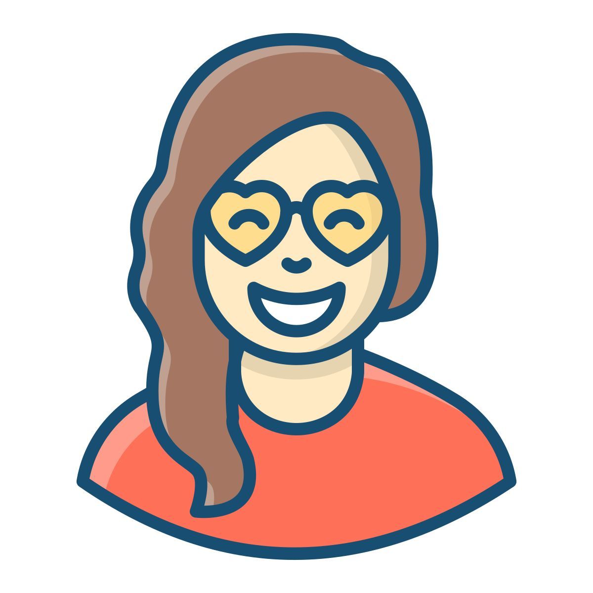 retro woman icon