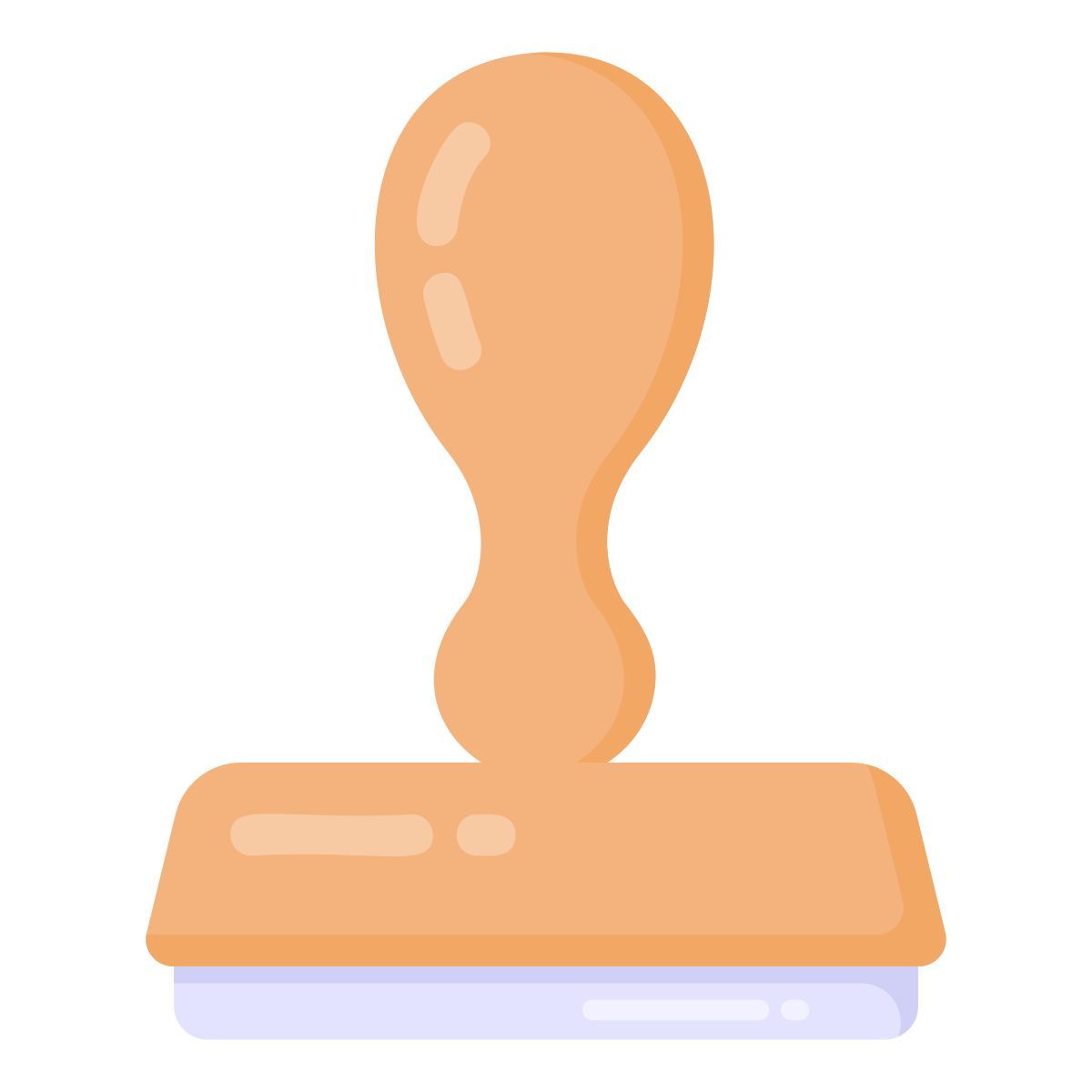 stempel ansicht von unten icon