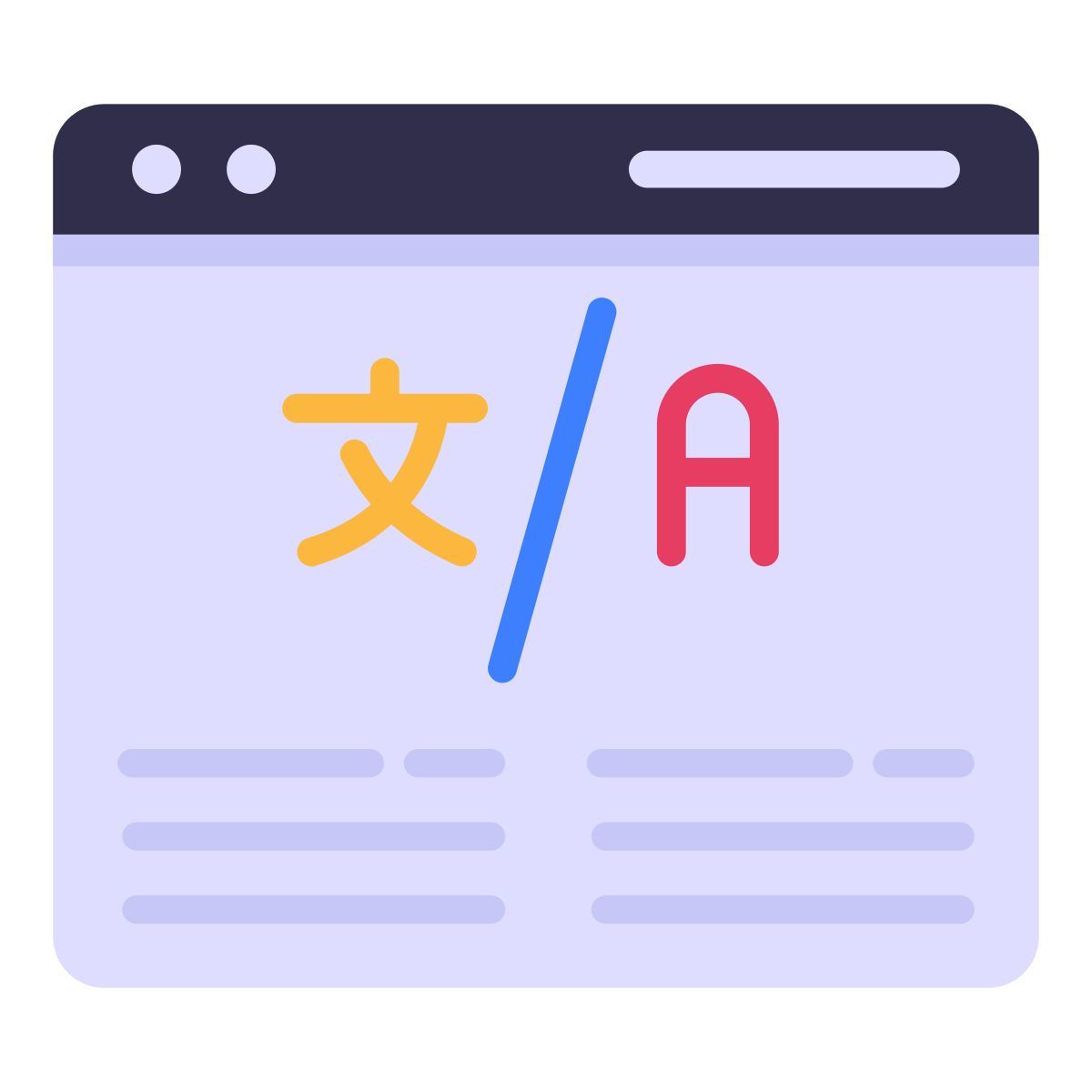 Traducción de sitios web icon