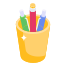 external pencil-holder-education-smashingstocks-flat-smashing-stocks icon