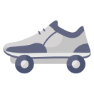 external Shoe-With-Wheel-travel-and-summer-holidays-smashingstocks-flat-smashing-stocks icon