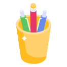 external pencil-holder-education-smashingstocks-flat-smashing-stocks icon