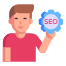 Blue mobile phone with megaphone icon representing Mobile App Marketing Course