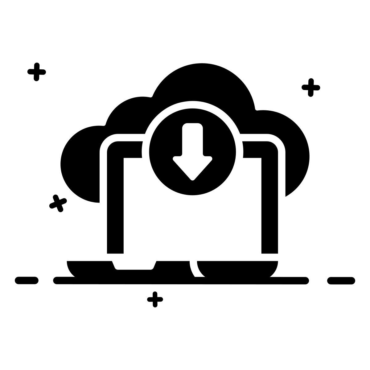 cloud download icon