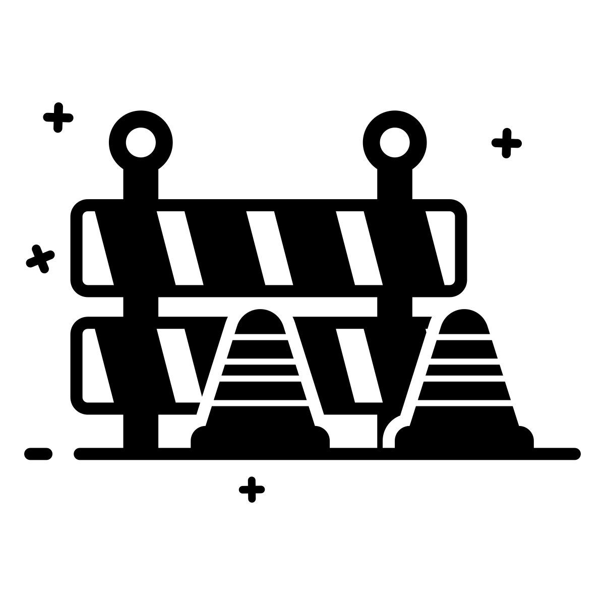 construction barrier icon