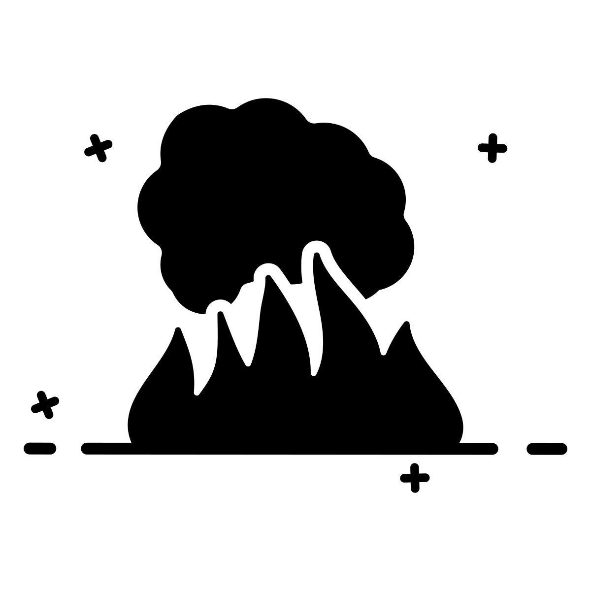 fire smoke icon