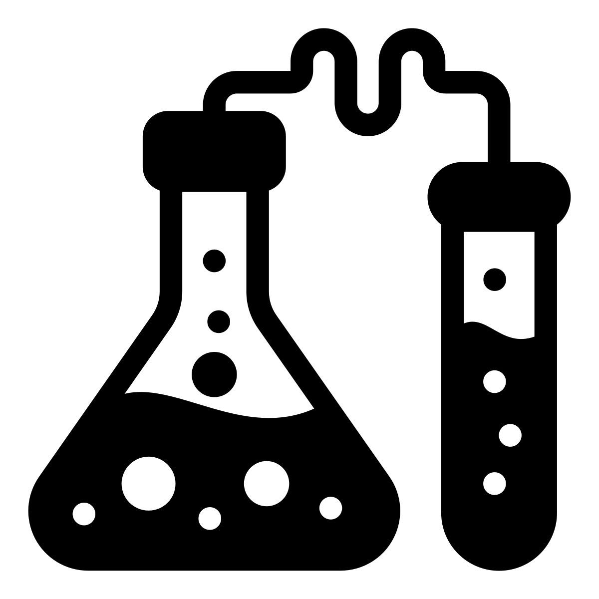 flask and tube icon