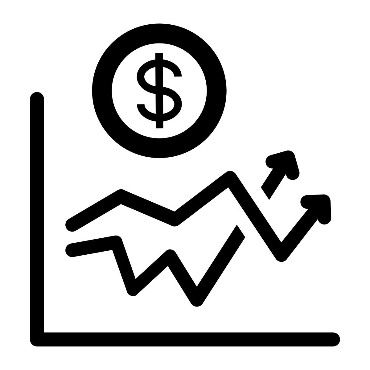financial growth icon