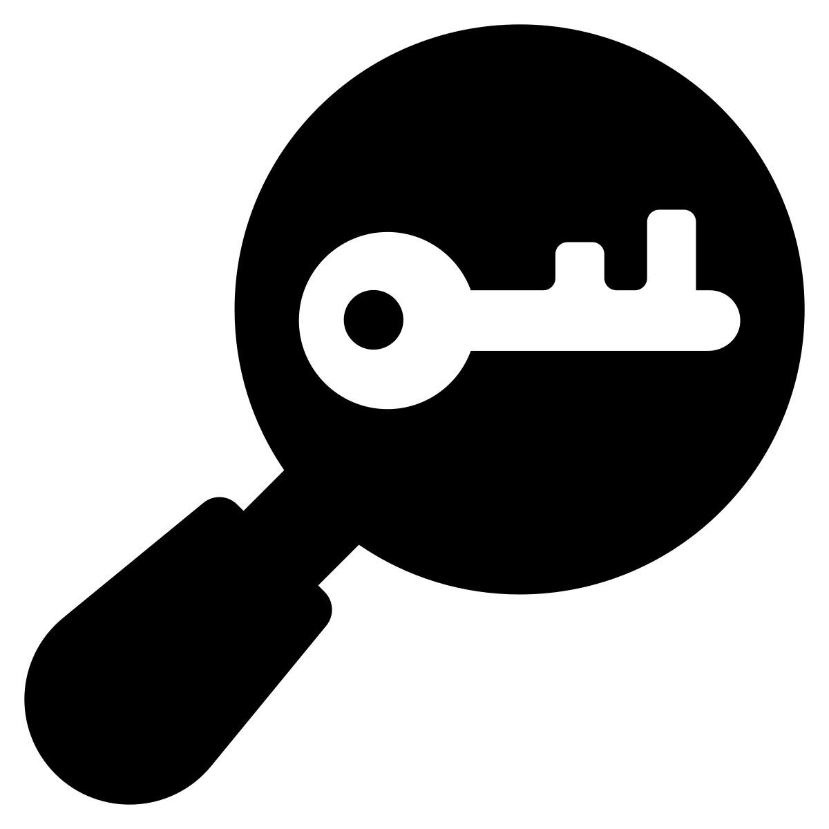strumento di ricerca per parole chiave icon