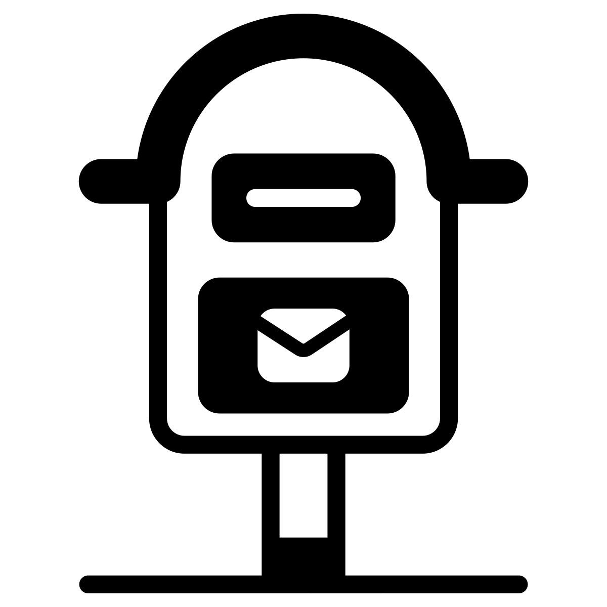 boîte aux lettres fermée vide icon