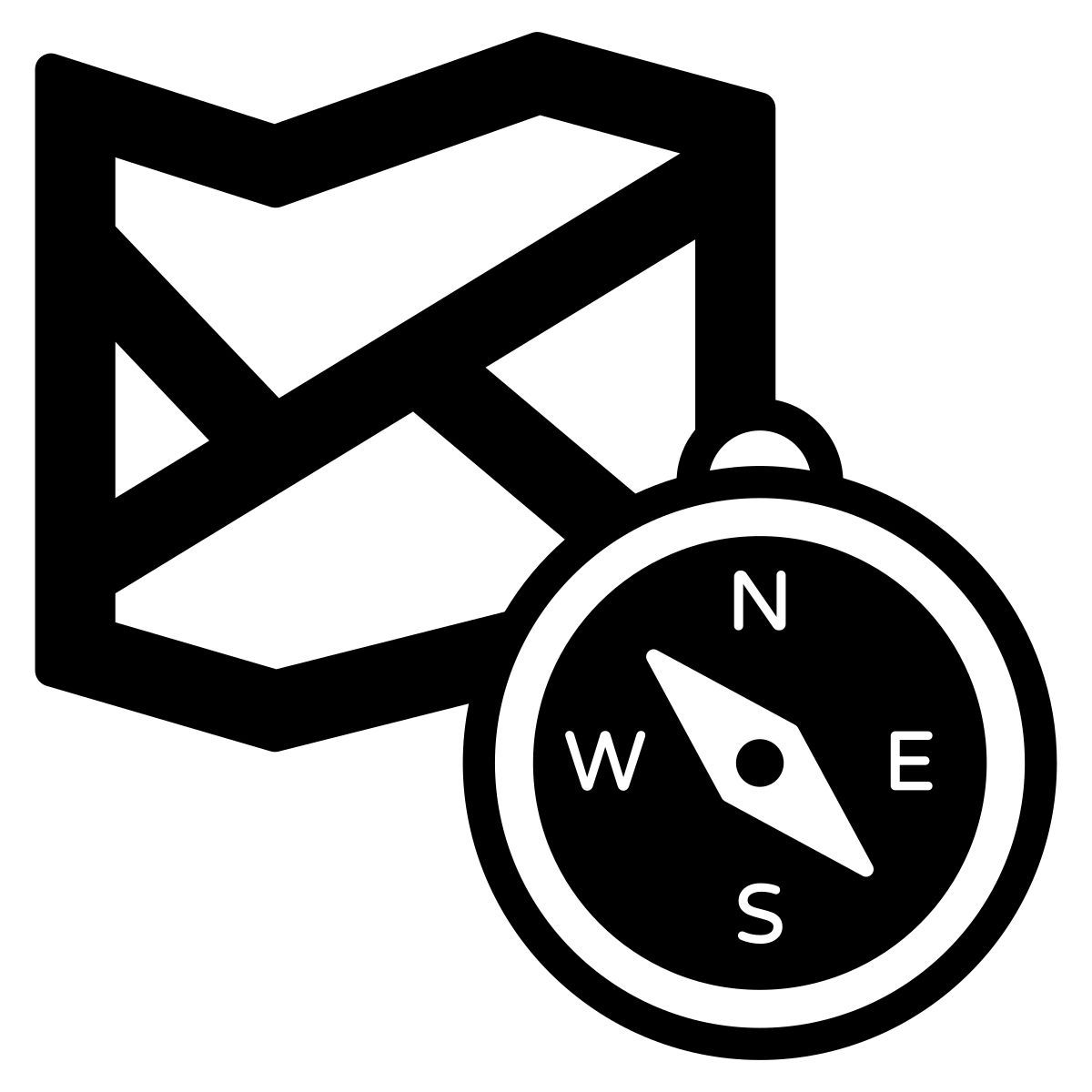 map and compass icon