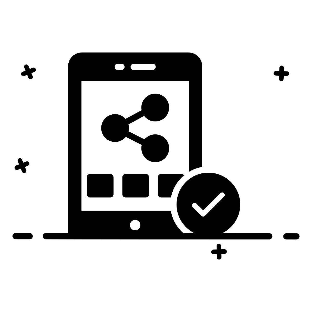 mobile share app icon