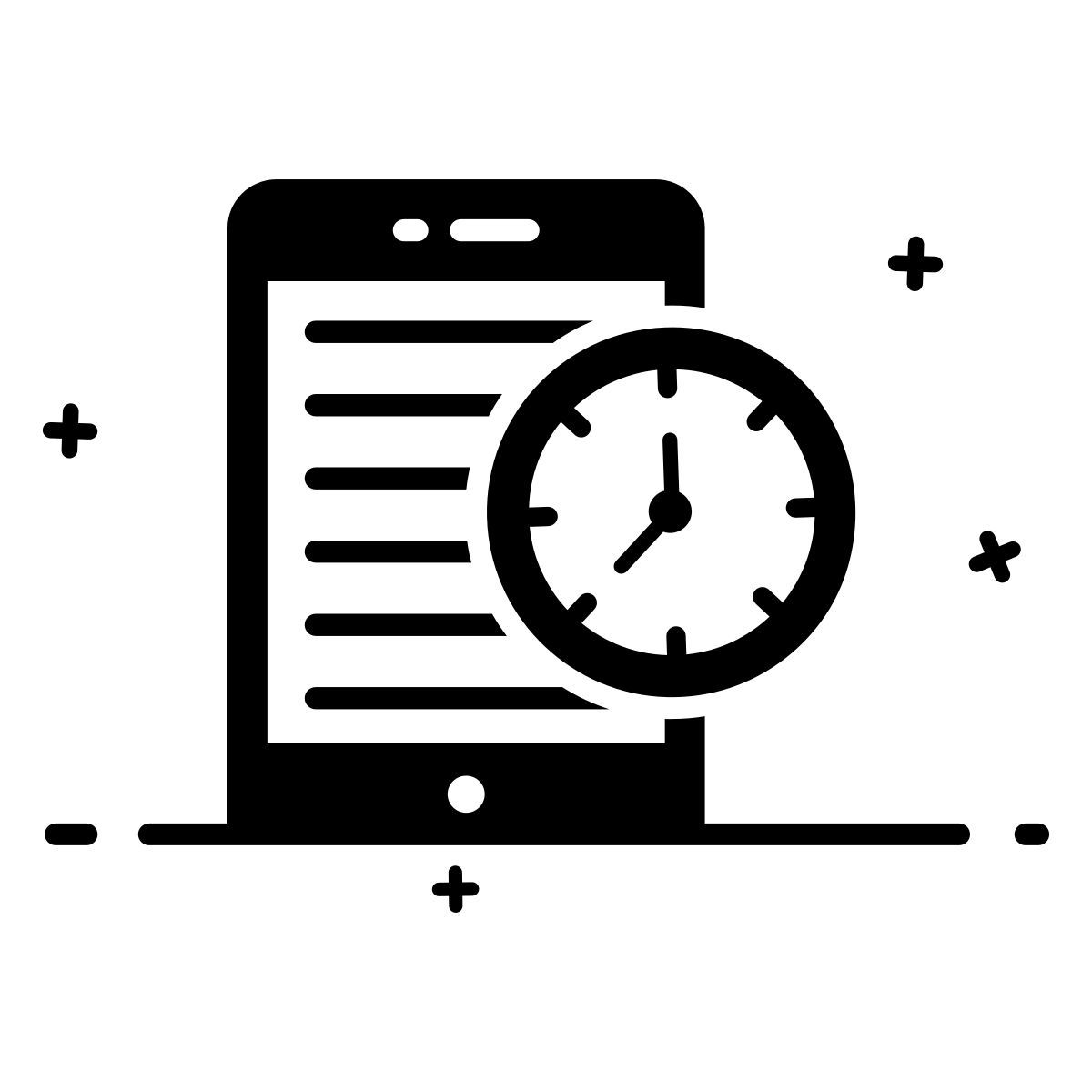 tiempo móvil icon