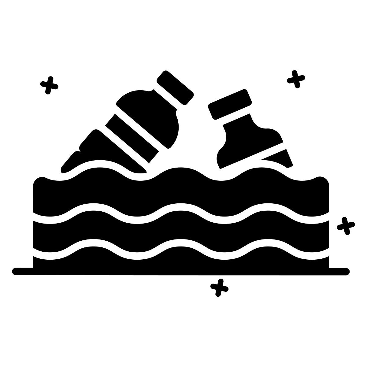 contaminación plástica icon