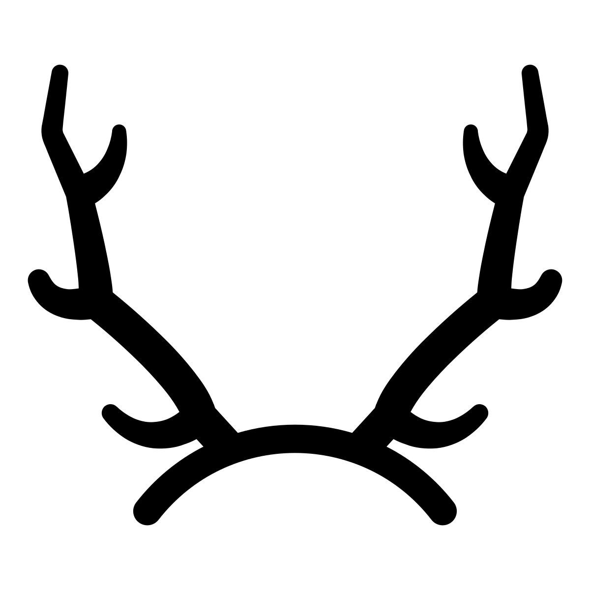 reindeer antlers icon