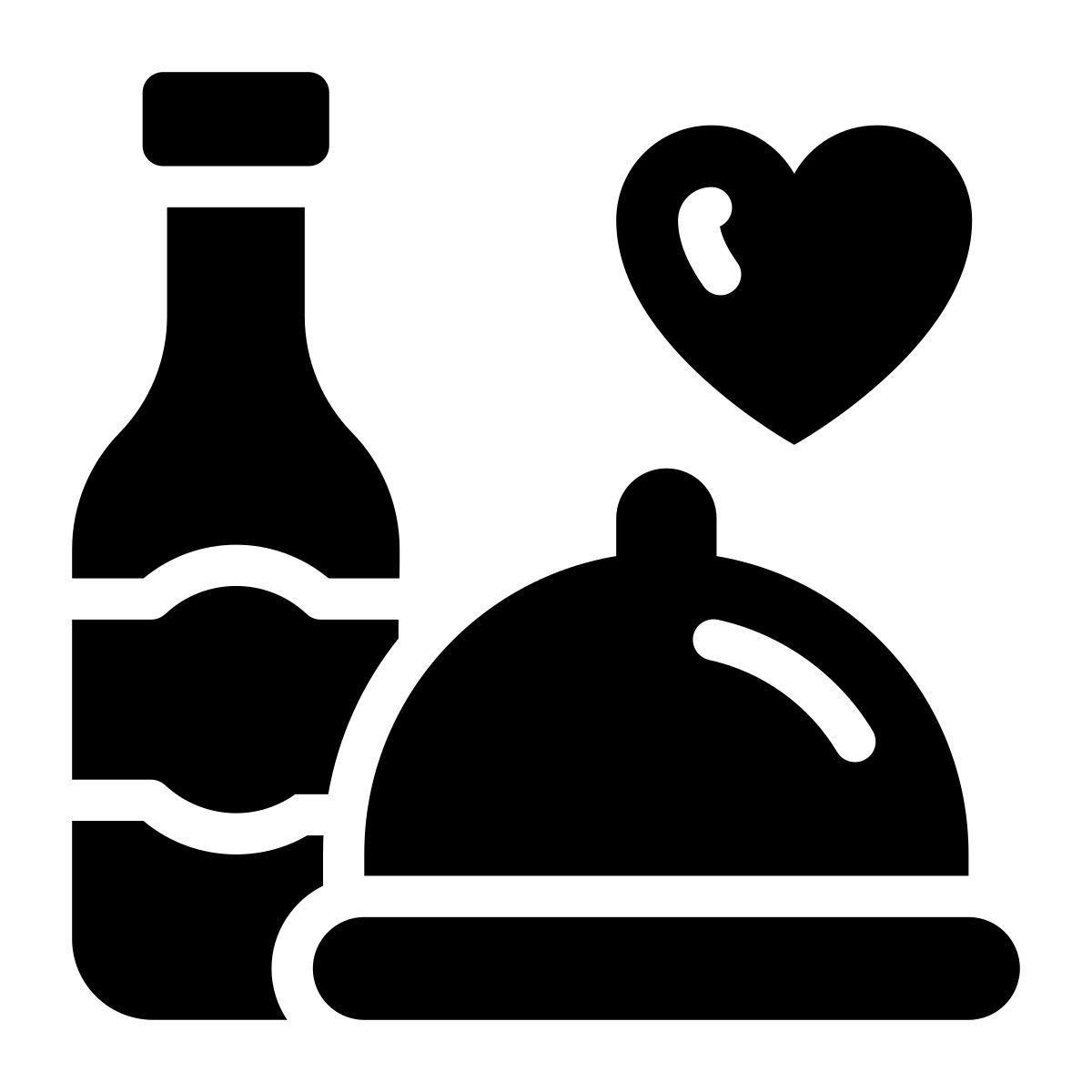 romantisches abendessen icon