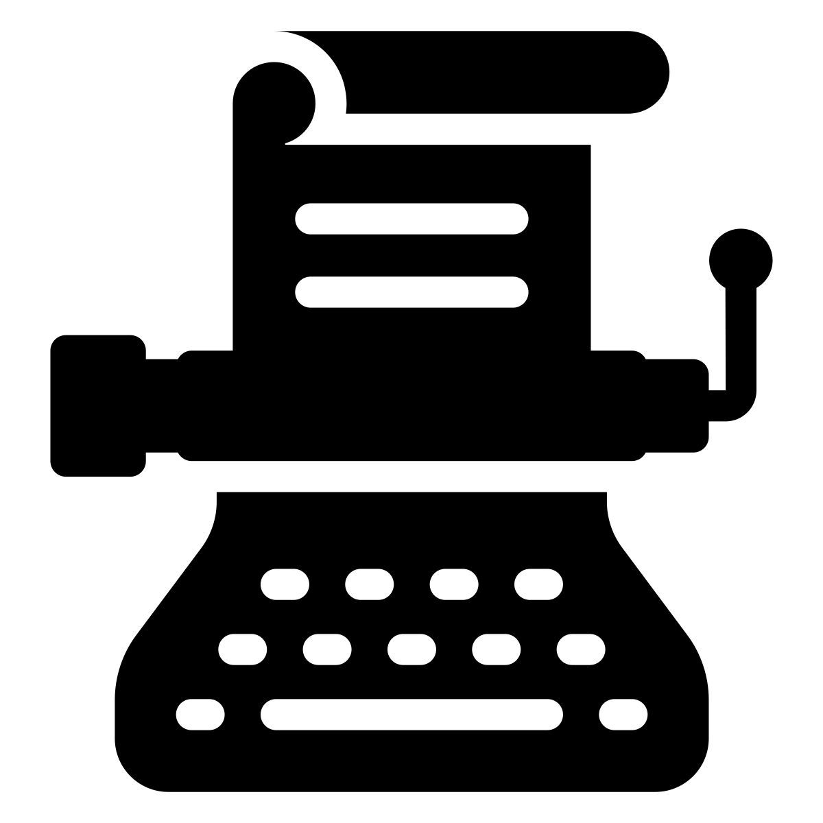 typewriter icon